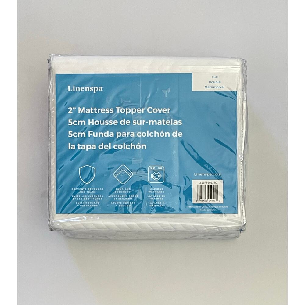 Linenspa 2 Inch Mattress Topper -Cover Full